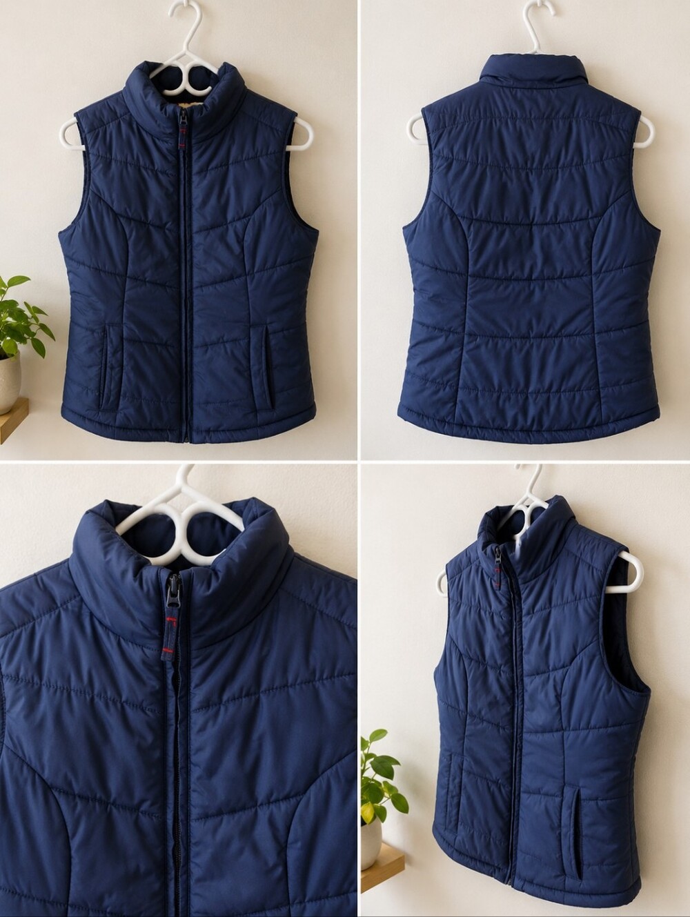 Navy Puffer Vest - Unbranded